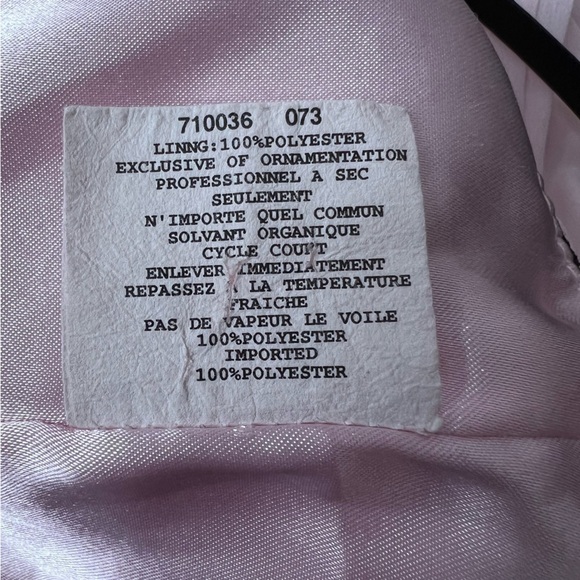 Jessica Mclintock Girls Vintage Pink & Black Chiffon Dress Size 16 - Picture 9 of 9